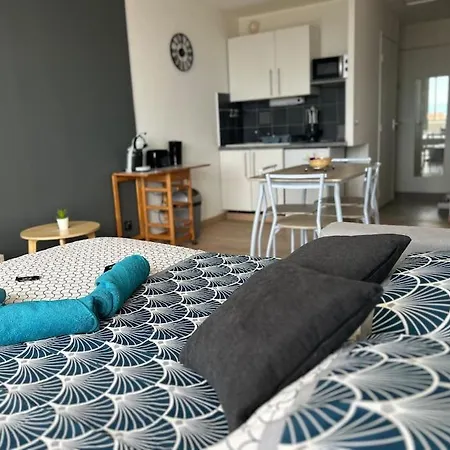 Studio Lumineux, Acces Direct Plage Et Piscine דירה קאנט אן רוסיון